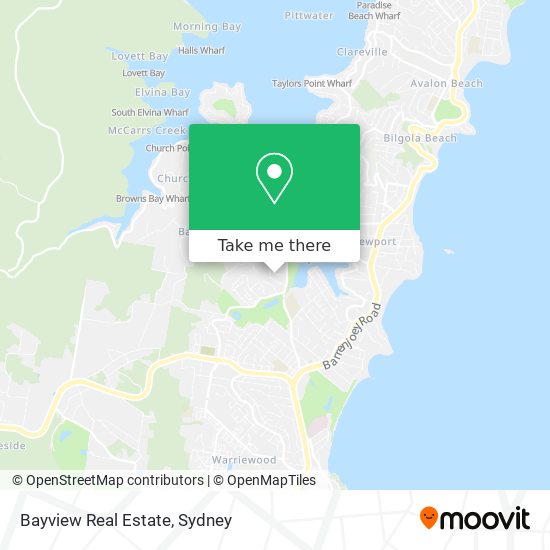 Mapa Bayview Real Estate