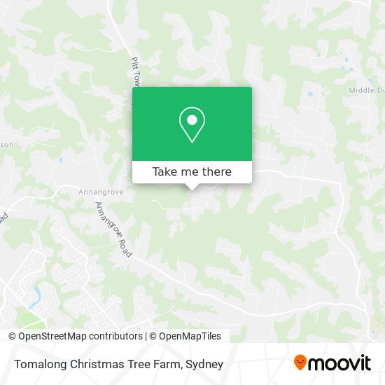 Tomalong Christmas Tree Farm map