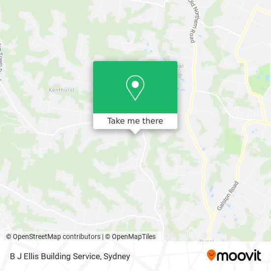 B J Ellis Building Service map