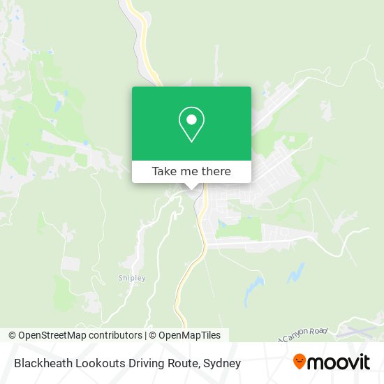 Blackheath Lookouts Driving Route map