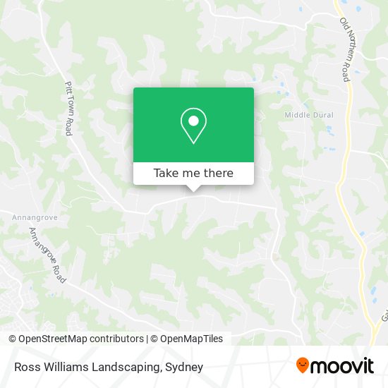 Ross Williams Landscaping map
