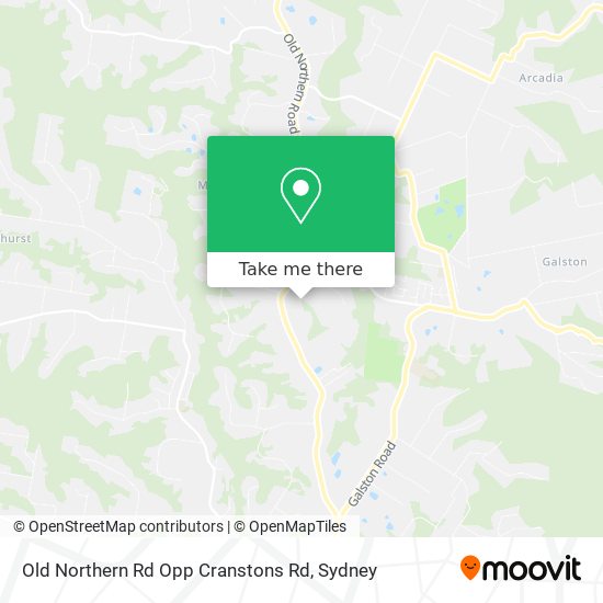 Old Northern Rd Opp Cranstons Rd map