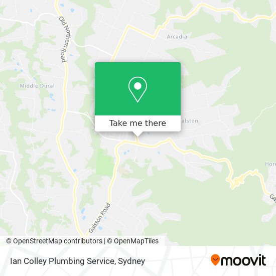 Ian Colley Plumbing Service map