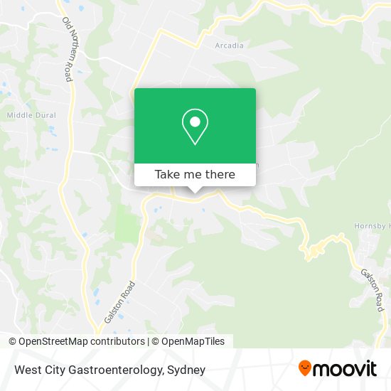 West City Gastroenterology map