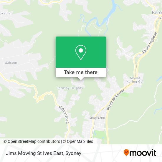 Jims Mowing St Ives East map