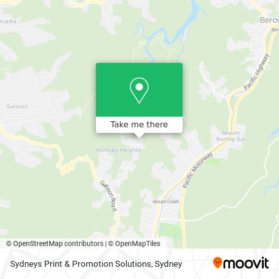 Mapa Sydneys Print & Promotion Solutions