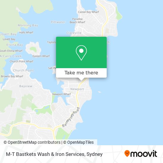 Mapa M-T Bastkets Wash & Iron Services