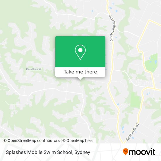 Splashes Mobile Swim School map