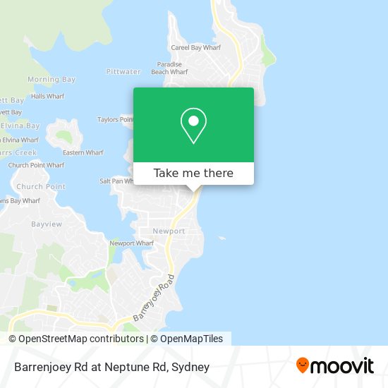 Mapa Barrenjoey Rd at Neptune Rd