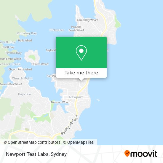 Mapa Newport Test Labs