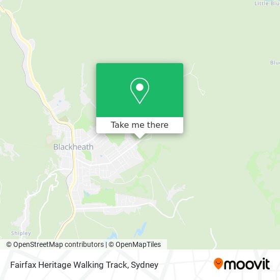 Mapa Fairfax Heritage Walking Track