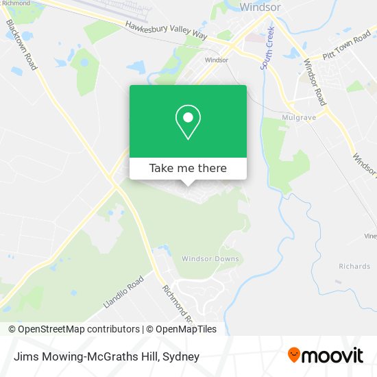 Jims Mowing-McGraths Hill map