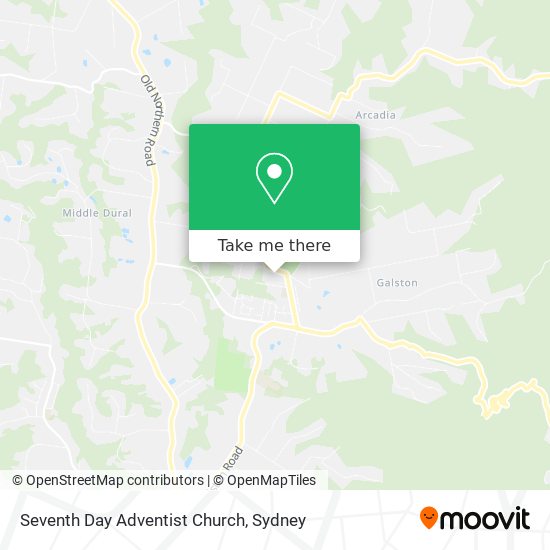 Seventh Day Adventist Church map