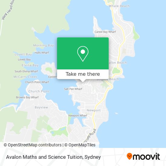 Avalon Maths and Science Tuition map