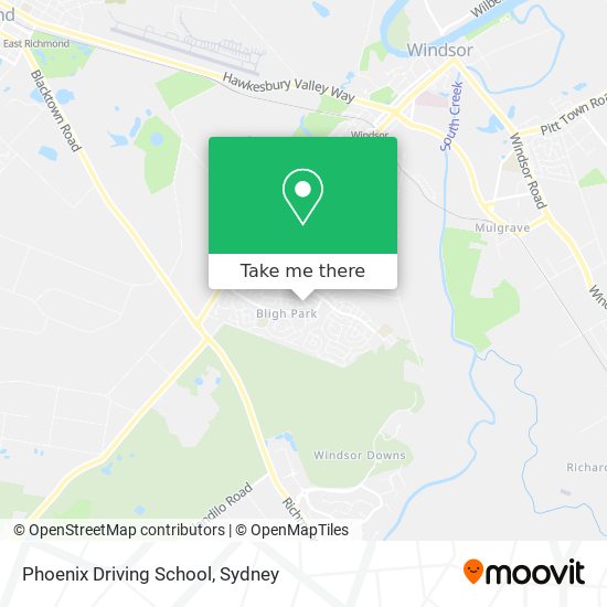 Mapa Phoenix Driving School