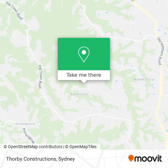 Mapa Thorby Constructions