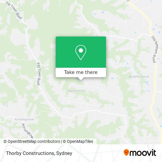 Thorby Constructions map