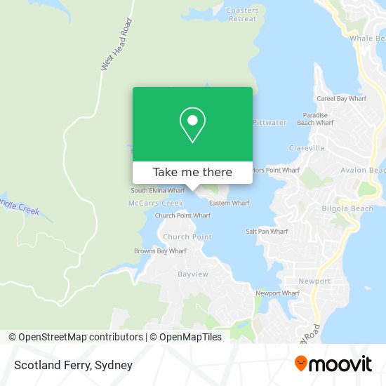 Scotland Ferry map