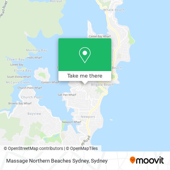 Massage Northern Beaches Sydney map