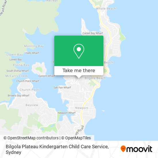 Mapa Bilgola Plateau Kindergarten Child Care Service