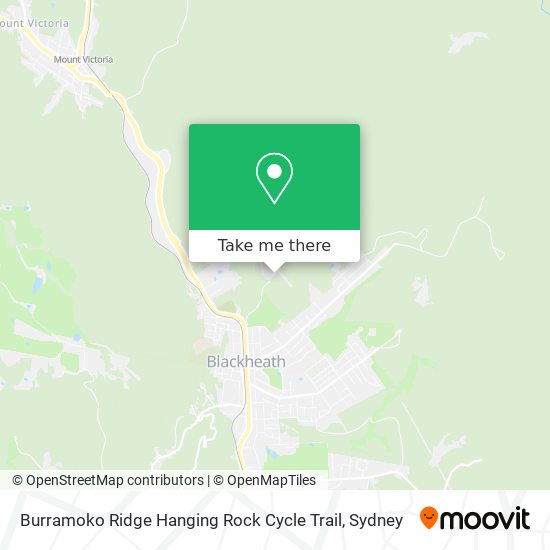 Burramoko Ridge Hanging Rock Cycle Trail map