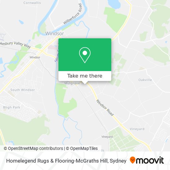 Mapa Homelegend Rugs & Flooring-McGraths Hill