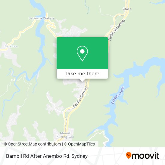 Bambil Rd After Anembo Rd map
