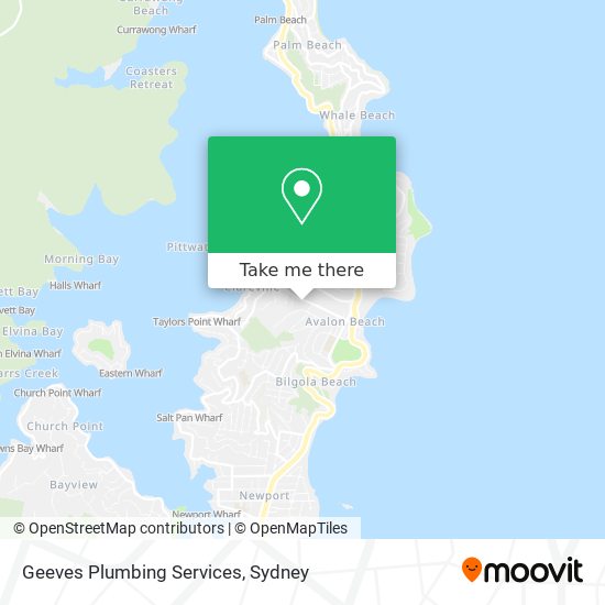 Mapa Geeves Plumbing Services