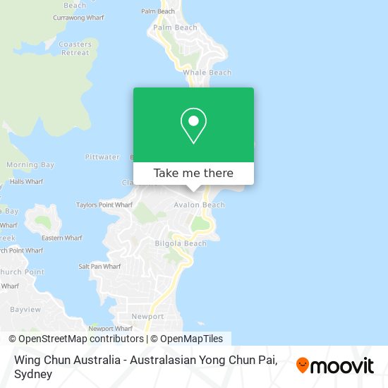 Mapa Wing Chun Australia - Australasian Yong Chun Pai