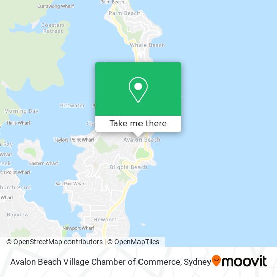 Avalon Beach Village Chamber of Commerce map