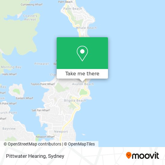 Pittwater Hearing map