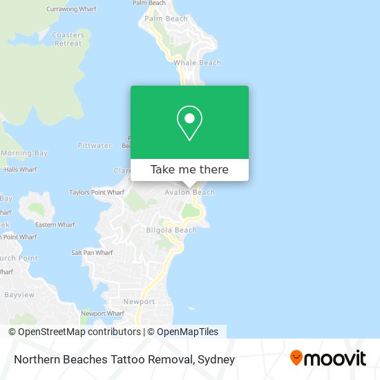 Mapa Northern Beaches Tattoo Removal
