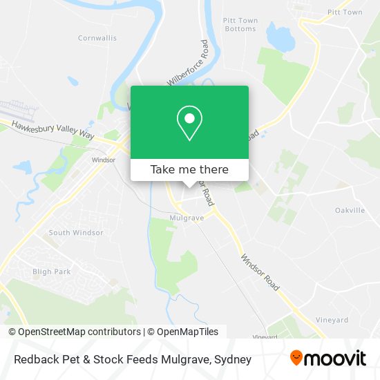 Mapa Redback Pet & Stock Feeds Mulgrave