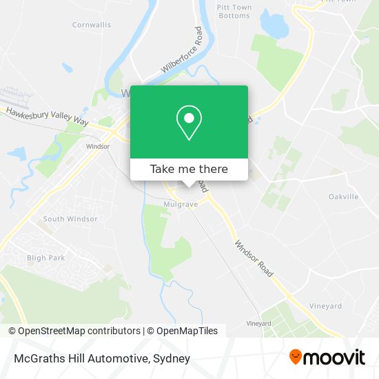 Mapa McGraths Hill Automotive