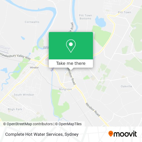 Complete Hot Water Services map