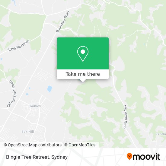 Bingle Tree Retreat map