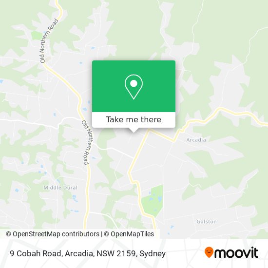 Mapa 9 Cobah Road, Arcadia, NSW 2159