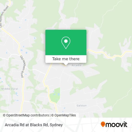 Arcadia Rd at Blacks Rd map