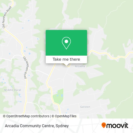 Arcadia Community Centre map