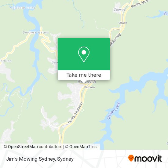 Jim's Mowing Sydney map