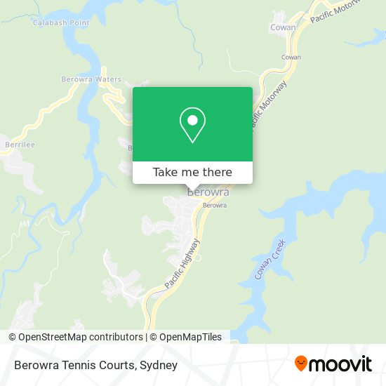 Mapa Berowra Tennis Courts