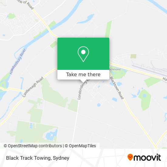 Black Track Towing map