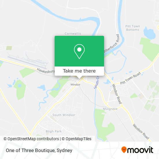 One of Three Boutique map