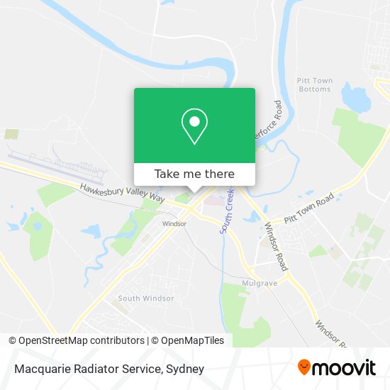 Macquarie Radiator Service map