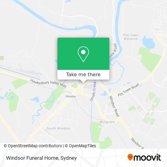 Windsor Funeral Home map