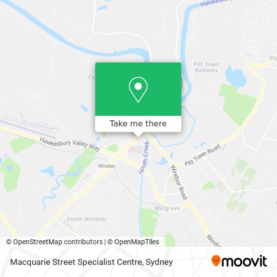 Macquarie Street Specialist Centre map