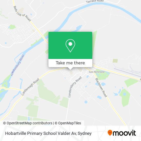 Hobartville Primary School Valder Av map