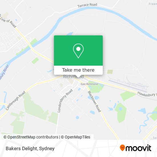Bakers Delight map