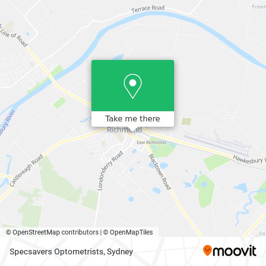 Specsavers Optometrists map