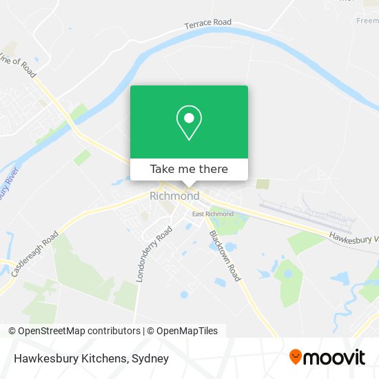 Hawkesbury Kitchens map